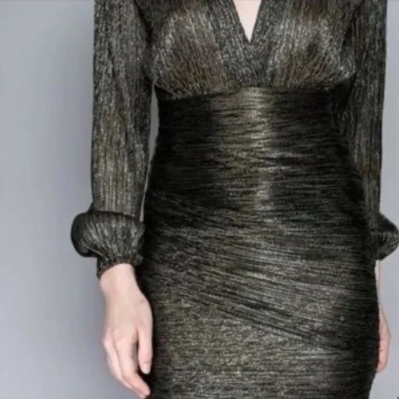 Maje Lame Mini Dress - Picture 4 of 11